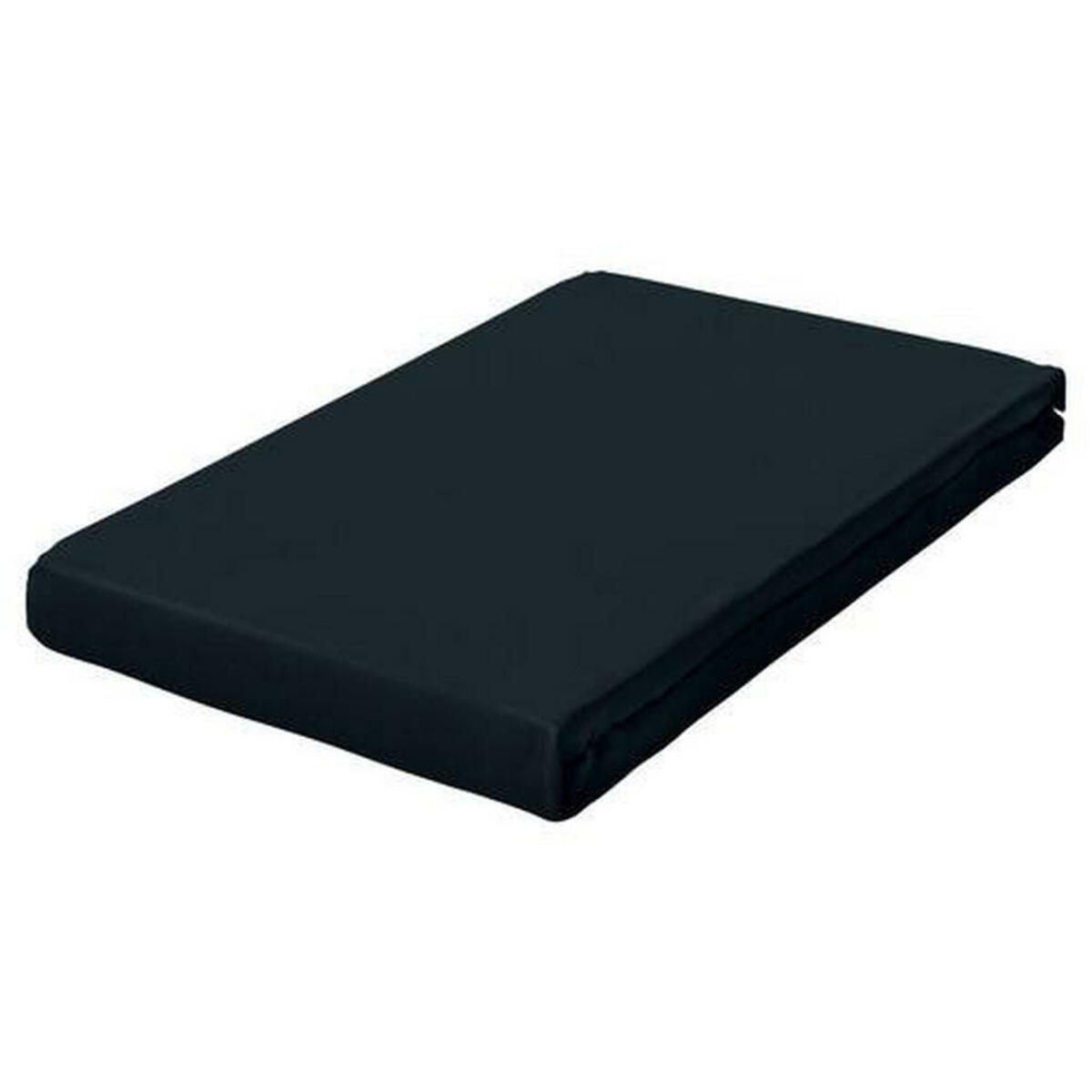 Bild 1 von Schlafgut Spannbetttuch Pure, Schwarz, Textil, 140-160 cm, Grüner Punkt, Textiles Vertrauen - Oeko-Tex®, Hohenstein, AZO-frei, Oeko-Tex® Made IN Green, bügelfrei, weich und anschmiegsam, perfekte