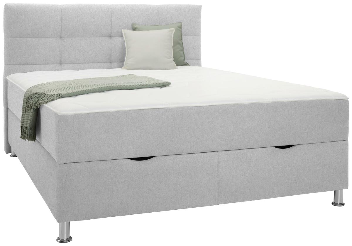 Bild 1 von Boxbett Oviedo 160 in Hellgrau ca. 160x200cm, Hellgrau