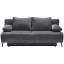 Bild 1 von Ti'me Schlafsofa, Dunkelgrau, Textil, 2-Sitzer, Füllung: Hohlfaser,Hohlfaser, 200x90x100 cm, Liegefunktion, Rücken echt, Kinder & Jugendmöbel, Jugendmöbel, Jugendsofas