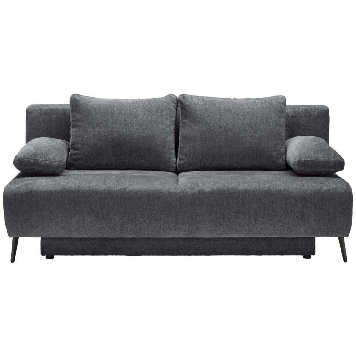 Bild 1 von Ti'me Schlafsofa, Dunkelgrau, Textil, 2-Sitzer, Füllung: Hohlfaser,Hohlfaser, 200x90x100 cm, Liegefunktion, Rücken echt, Kinder & Jugendmöbel, Jugendmöbel, Jugendsofas