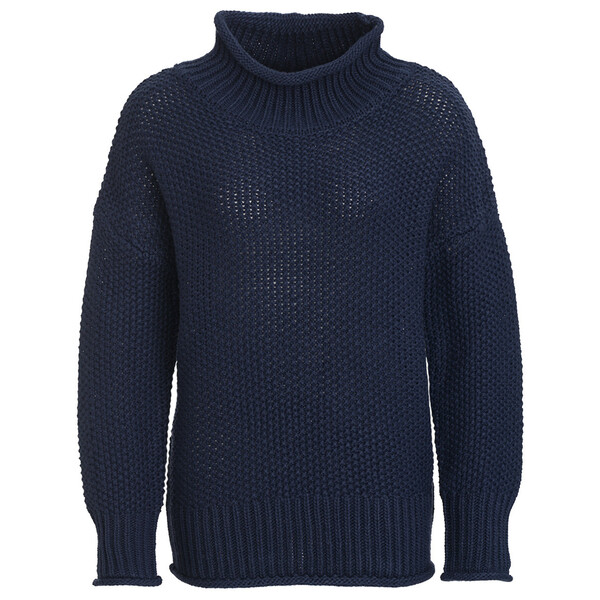 Bild 1 von Damen Strickpullover mit Stehkragen DUNKELBLAU
