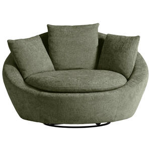 Mid.you Sessel, Grün, Textil, Füllung: Polyetherschaumkern, Schaumstoffflocken, 130x80x112 cm, erweiterbar (Typenauswahl), Wohnzimmer, Sessel, Polstersessel