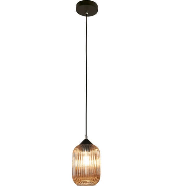 Bild 1 von Fabas Luce Pendelleuchte Aston, Schwarz, Metall, Glas, 200 cm, ISO 9001, höhenverstellbar, Lampen & Leuchten, Leuchtenserien