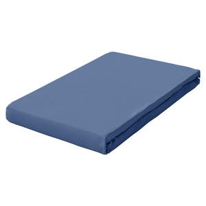 Schlafgut Spannbetttuch Pure, Dunkelblau, Textil, 180-200 cm, Grüner Punkt, Textiles Vertrauen - Oeko-Tex®, Hohenstein, AZO-frei, Oeko-Tex® Made IN Green, bügelfrei, weich und anschmiegsam, perfe