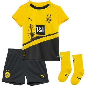PUMA Borussia Dortmund 23-24 Heim Babykit Teamtrikot Kinder Gelb
