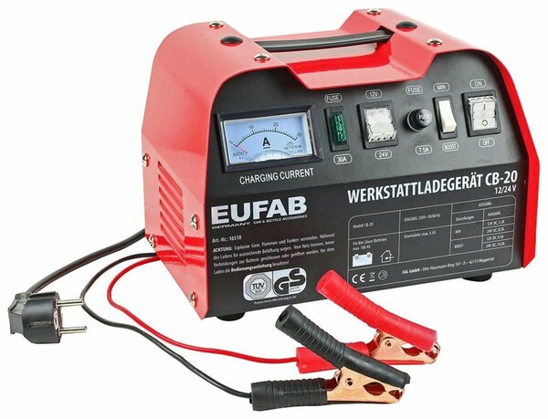 Bild 1 von EUFAB CB-20 Batterie-Ladegerät (14500 mA, 12 V/24 V)