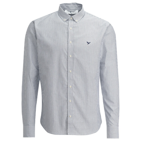 Bild 1 von Herren Hemd mit Button-down-Kragen DUNKELBLAU / WEISS