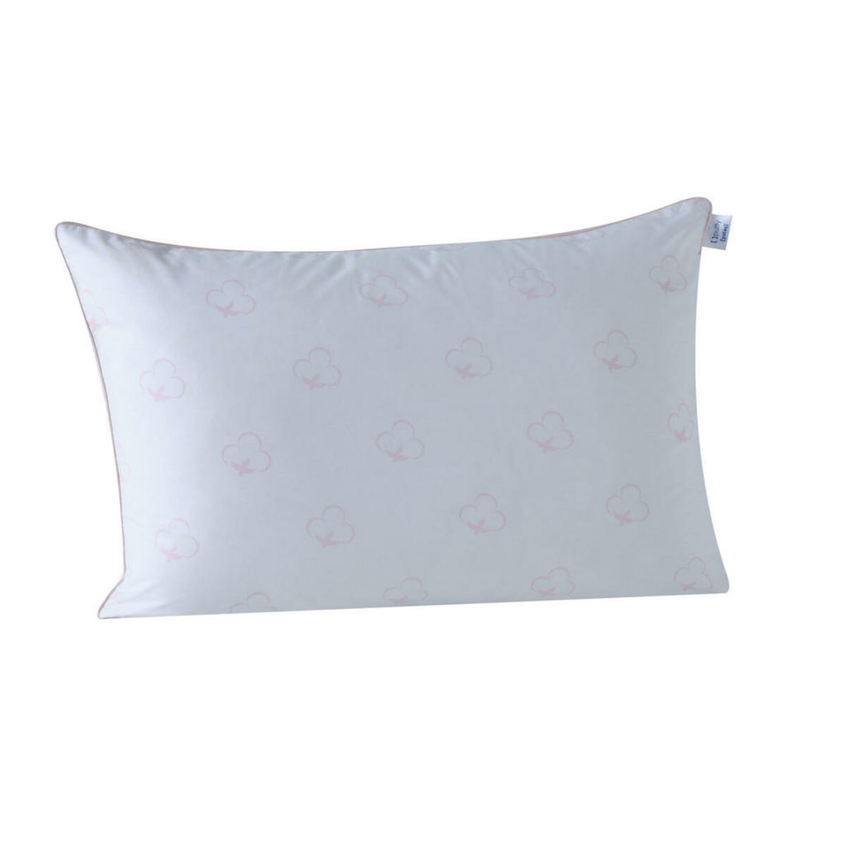 Bild 1 von Yatas Kopfkissen, Weiß, Textil, Blätter, Füllung: Baumwollfüllung, 40x80x5 cm, Oeko-Tex® Standard 100, Made in Turkey, feuchtigkeitsregulierend, weich und anschmiegsam, formstabil, für alle Sch