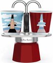 Bild 1 von BIALETTI Espressokocher Mini Express Magritte, 0,09l Kaffeekanne, (1 Espressokocher + 2 Espressobecher, 90 ml)