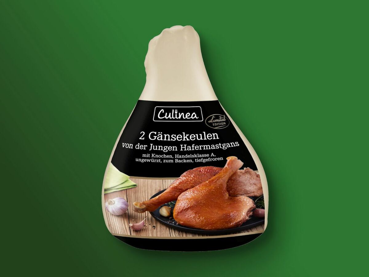Bild 1 von Culinea 2 Gänsekeulen von der Jungen Hafermastgans, 
         1 kg