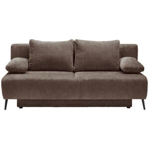 Ti'me Schlafsofa, Greige, Textil, 2-Sitzer, Füllung: Hohlfaser,Hohlfaser, 200x90x100 cm, Liegefunktion, Rücken echt, Kinder & Jugendmöbel, Jugendmöbel, Jugendsofas