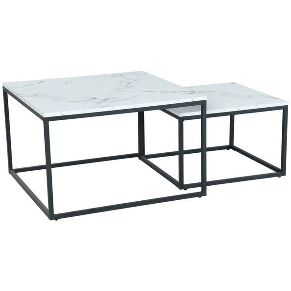 Bild 1 von Mid.you Couchtisch, Weiß, Metall, quadratisch, eckig, 80x50x80 cm, Wohnzimmer, Wohnzimmertische, Couchtische