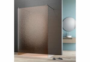 maw by GEO Walk-in-Dusche flex A-W002CBR, Einscheibensicherheitsglas, BxH: 140 x 200 cm, Crash-Glas Bronze