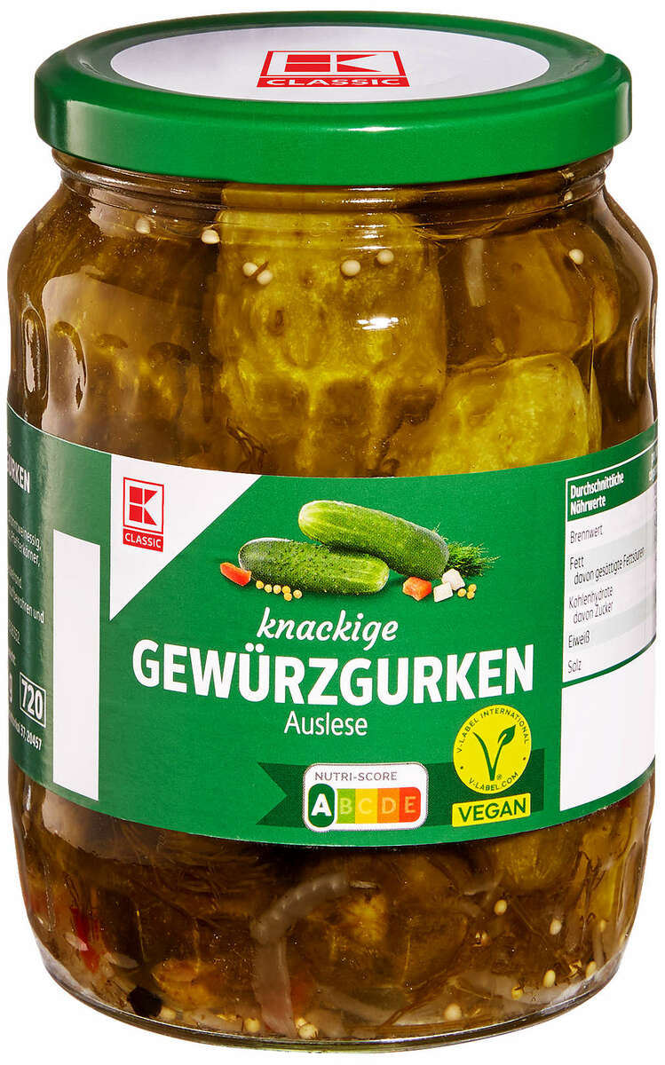 Bild 1 von K-CLASSIC Gewürzgurken Auslese