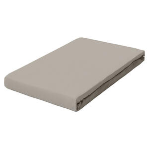 Schlafgut Spannbetttuch Pure, Beige, Textil, 180-200 cm, Grüner Punkt, Textiles Vertrauen - Oeko-Tex®, Hohenstein, AZO-frei, Oeko-Tex® Made IN Green, bügelfrei, weich und anschmiegsam, perfekter