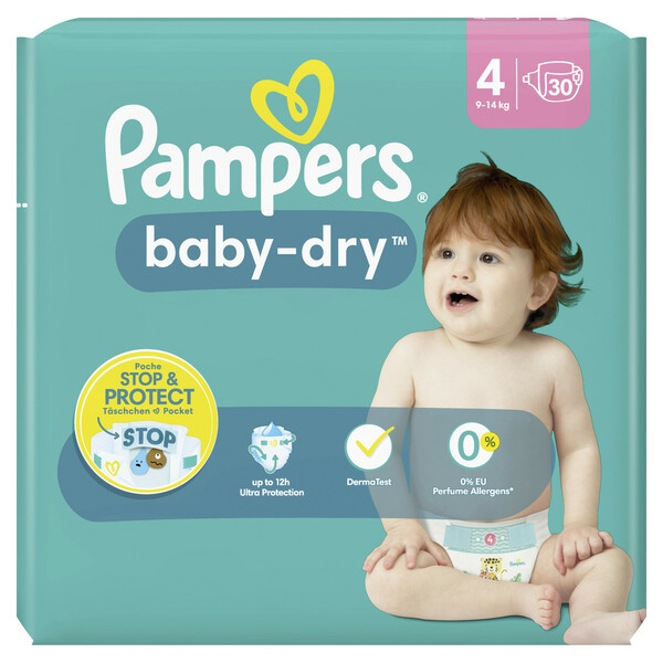 Bild 1 von Pampers Baby Dry Maxi Windeln Gr.4 9-14KG Einzelpack 30ST