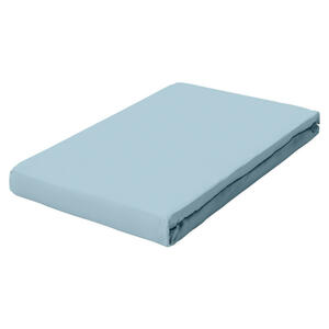 Schlafgut Spannbetttuch Pure, Hellblau, Textil, 180-200 cm, Grüner Punkt, Textiles Vertrauen - Oeko-Tex®, Hohenstein, AZO-frei, Oeko-Tex® Made IN Green, bügelfrei, weich und anschmiegsam, perfekt