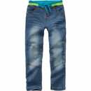 Bild 1 von Kinder Bequemhose mit doppelten Knie Jeans-Optik, Regular Fit, Jungs Blau