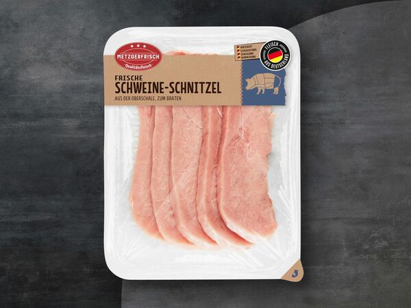 Metzgerfrisch Frische Schweine-Schnitzel, 600 g von Lidl für 4,01 € ansehen! | Billiger Montag