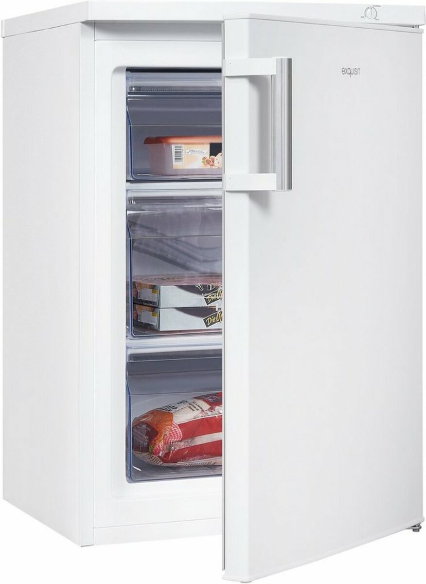 Bild 1 von exquisit Gefrierschrank GS81-H-010D weiss, 85 cm hoch, 56 cm breit