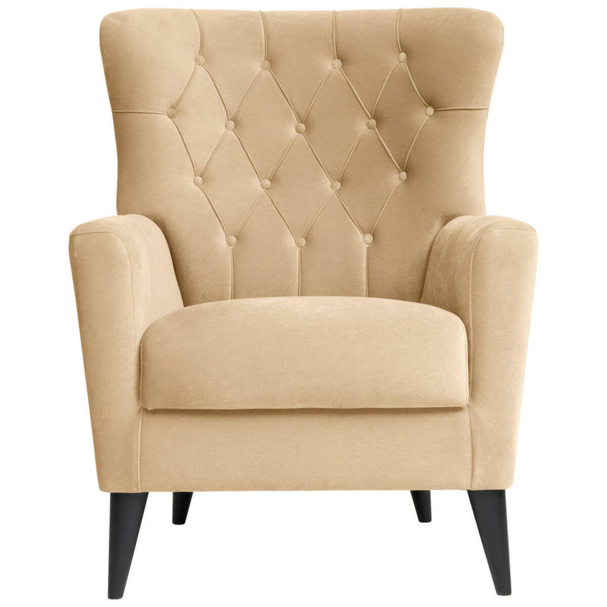 Bild 1 von Livetastic Sessel, Beige, Textil, Uni, 72x96x77 cm, DIN EN ISO 14001, DIN EN ISO 9001, Wohnzimmer, Sessel, Polstersessel