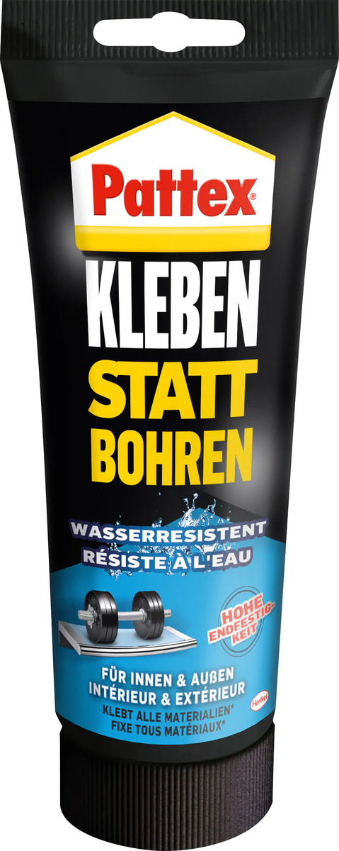 Bild 1 von Pattex Montagekleber Kleben statt Bohren Wasserresistent 340 g Tube, weiß