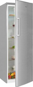 exquisit Kühlschrank KS350-V-H-040E inoxlook, 173 cm hoch, 60 cm breit