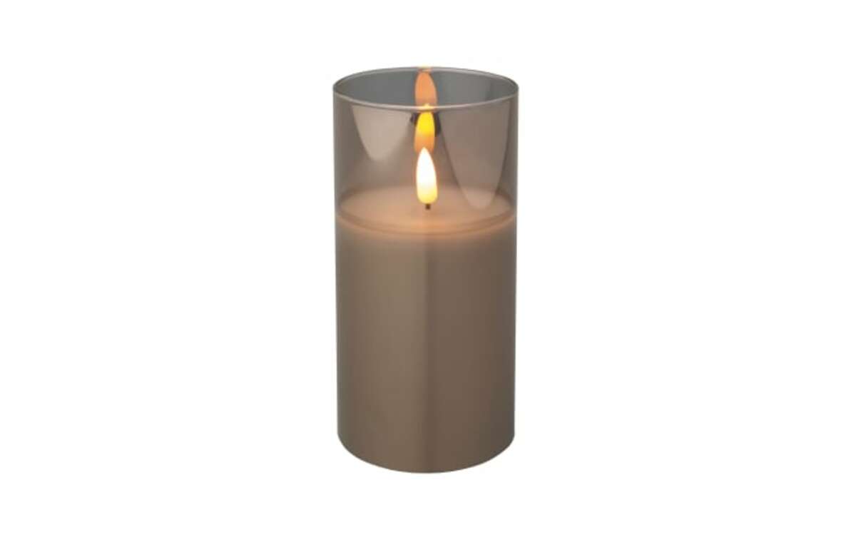 Bild 1 von Kaemingk - LED Kerze in rauchgrau, 15 cm