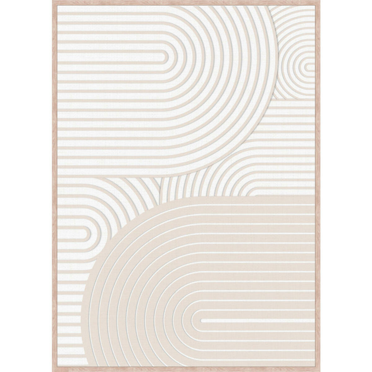 Bild 1 von Monee Bild, Weiß, Kunststoff, Textil, rechteckig, 50x70 cm, gerahmt, Bilder, Gerahmte Bilder