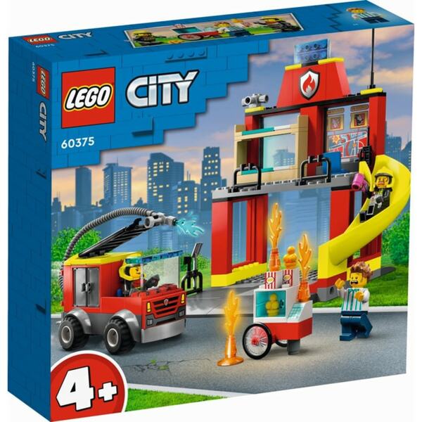 Bild 1 von LEGO&reg; City Fire 60375 - Feuerwehrstation&nbsp;und L&ouml;schauto