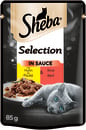 Bild 1 von Sheba Portionsbeutel Selection in Sauce mit Huhn und Rind 24 x 85g