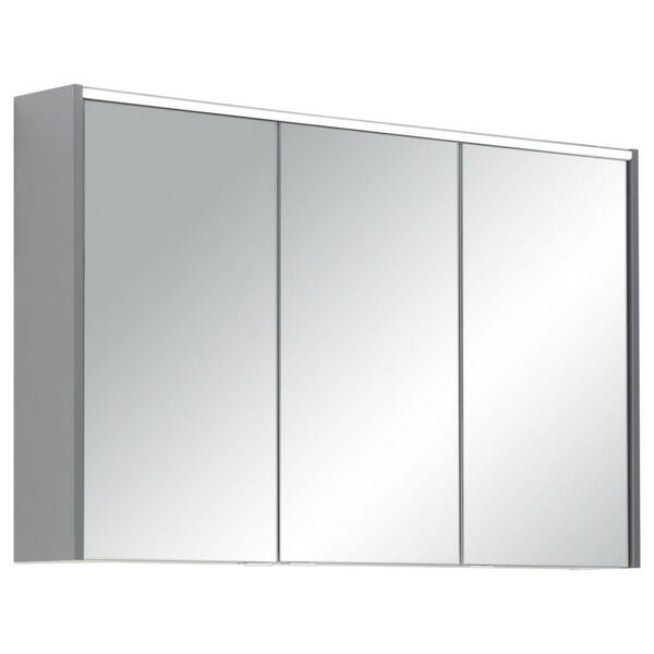 Bild 1 von Voleo Spiegelschrank, Metall, 4 Fächer, 110x68x15 cm, Made in Germany, Typenauswahl, Soft-Close-System, Badezimmer, Badezimmerspiegel, Spiegelschränke