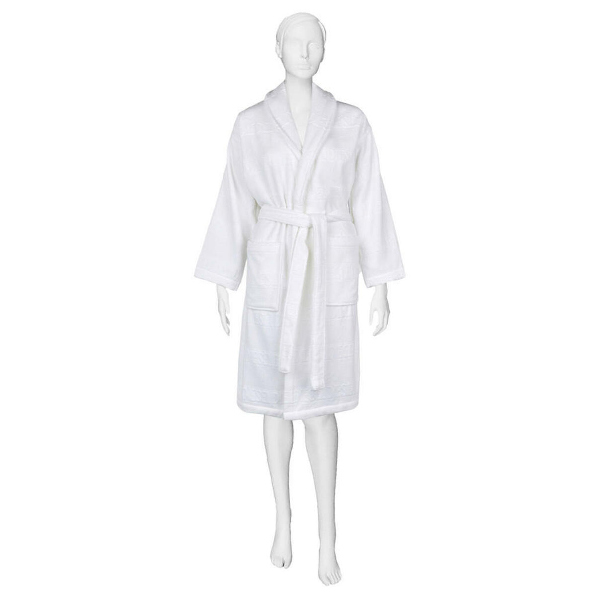 Bild 1 von Diesel Bademantel Diesel 2023, Weiß, Textil, Schriftzug, Gr. L/Xl, unisex, Textiles Vertrauen - Oeko-Tex®, Badtextilien, Bademäntel