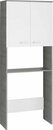 Bild 1 von Schildmeyer Waschmaschinenumbauschrank Mobes Breite/Höhe: 70,3/188,6 cm, Stauraum im Regalfach und hinter Doppeltür, Grau|weiß