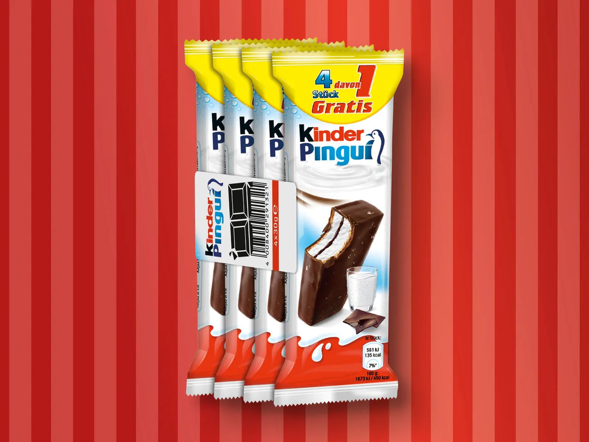Bild 1 von Kinder Pingui, 
         4x 30 g