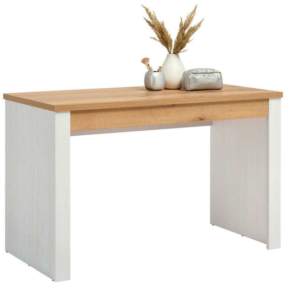 Bild 1 von Mid.you Schminktisch Rovigio, Weiß, Eiche San Remo, Holzwerkstoff, 120x76.5x60 cm, Schlafzimmer, Schminktische