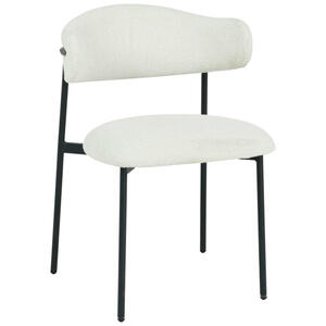 Boxxx Stuhl, Weiß, Metall, Textil, Rundrohr, 55x78x58 cm, Stoffauswahl, Esszimmer, Stühle, Esszimmerstühle