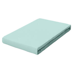 Schlafgut Spannbetttuch Pure, Mintgrün, Textil, 180-200 cm, Grüner Punkt, Textiles Vertrauen - Oeko-Tex®, Hohenstein, AZO-frei, Oeko-Tex® Made IN Green, bügelfrei, weich und anschmiegsam, perfek