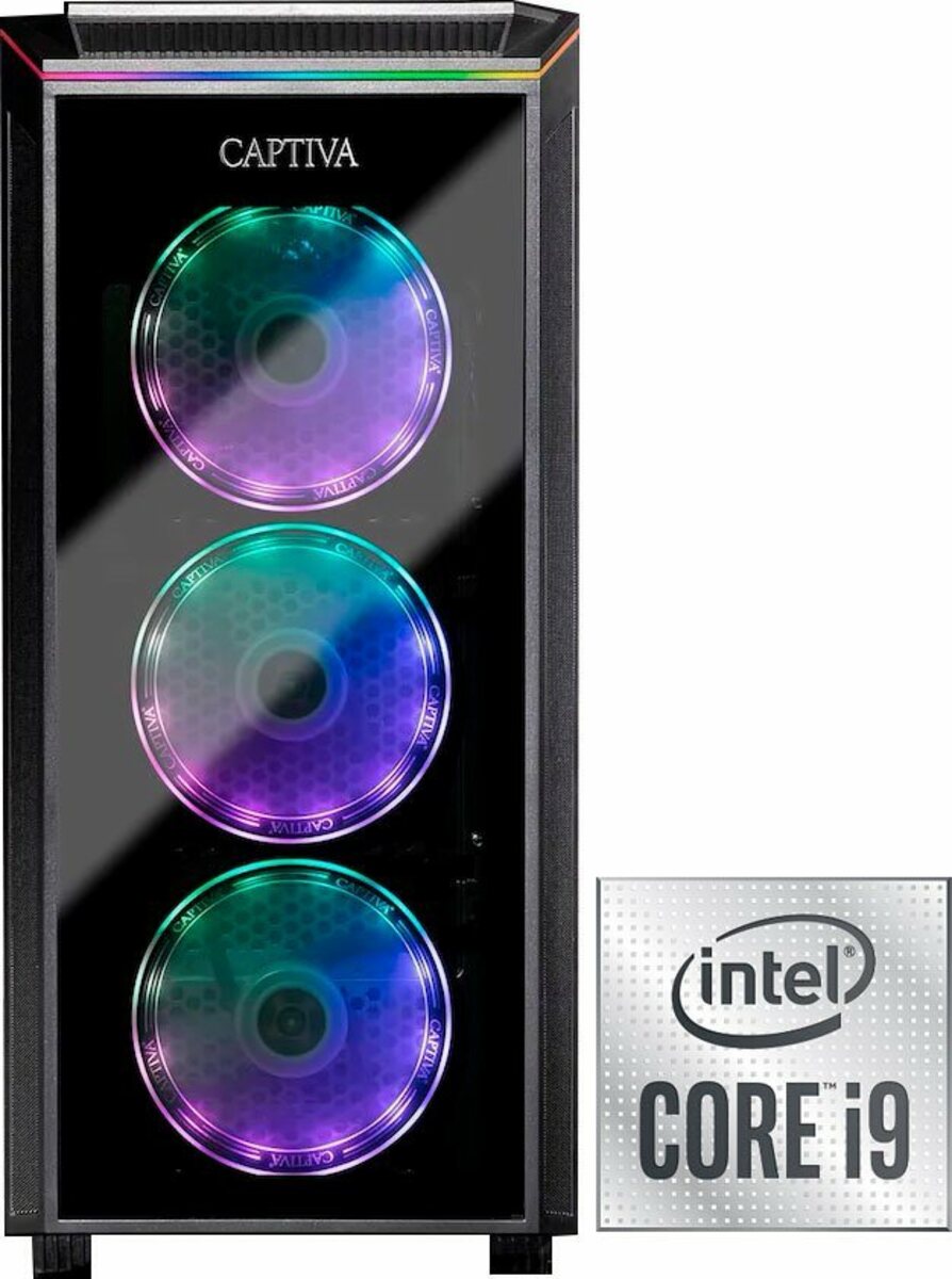 Bild 1 von CAPTIVA G19IG 21V1 Gaming-PC (Intel Core i9 10900KF, RTX 3070, 16 GB RAM, 2000 GB HDD, 1000 GB SSD, Wasserkühlung)