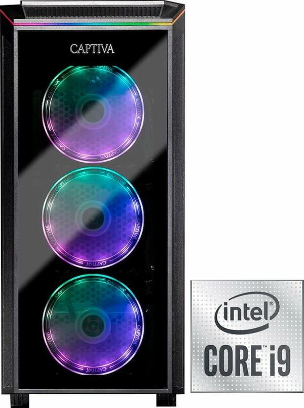 Bild 1 von CAPTIVA G19IG 21V1 Gaming-PC (Intel Core i9 10900KF, RTX 3070, 16 GB RAM, 2000 GB HDD, 1000 GB SSD, Wasserkühlung)