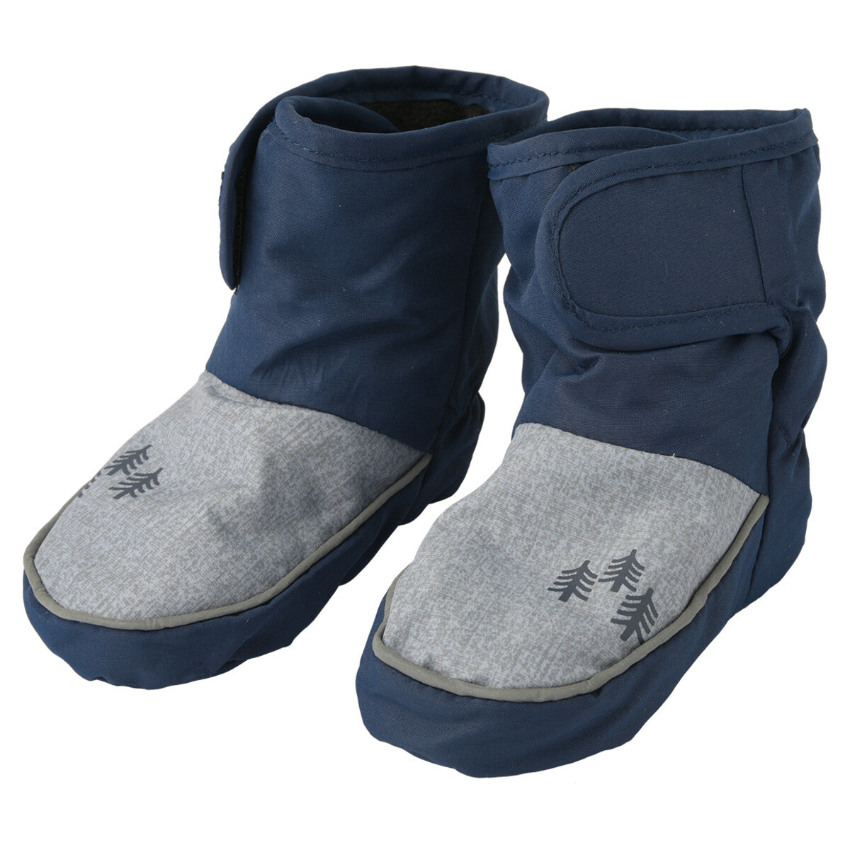 Bild 1 von Baby Softschuhe mit weichem Futter DUNKELBLAU / GRAU