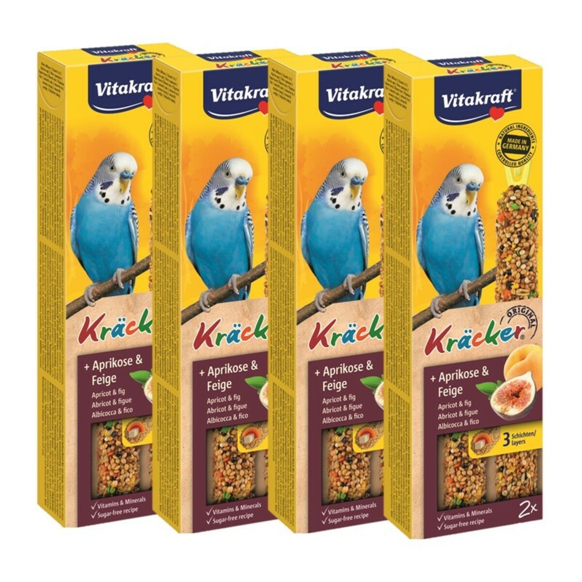 Bild 1 von Vitakraft Kräcker Wellensittich 4x2er Aprikose & Feige
