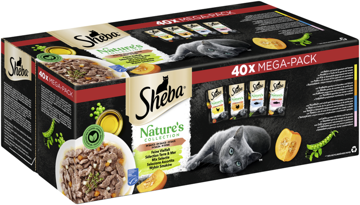 Bild 1 von Sheba Mega-Pack Nature's Collection in Sauce Feine Vielfalt 40 x 85g