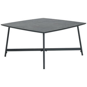 Mid.you Couchtisch, Grau, Metall, rechteckig, Rundrohr, 80x42x60 cm, Wohnzimmer, Wohnzimmertische, Couchtische