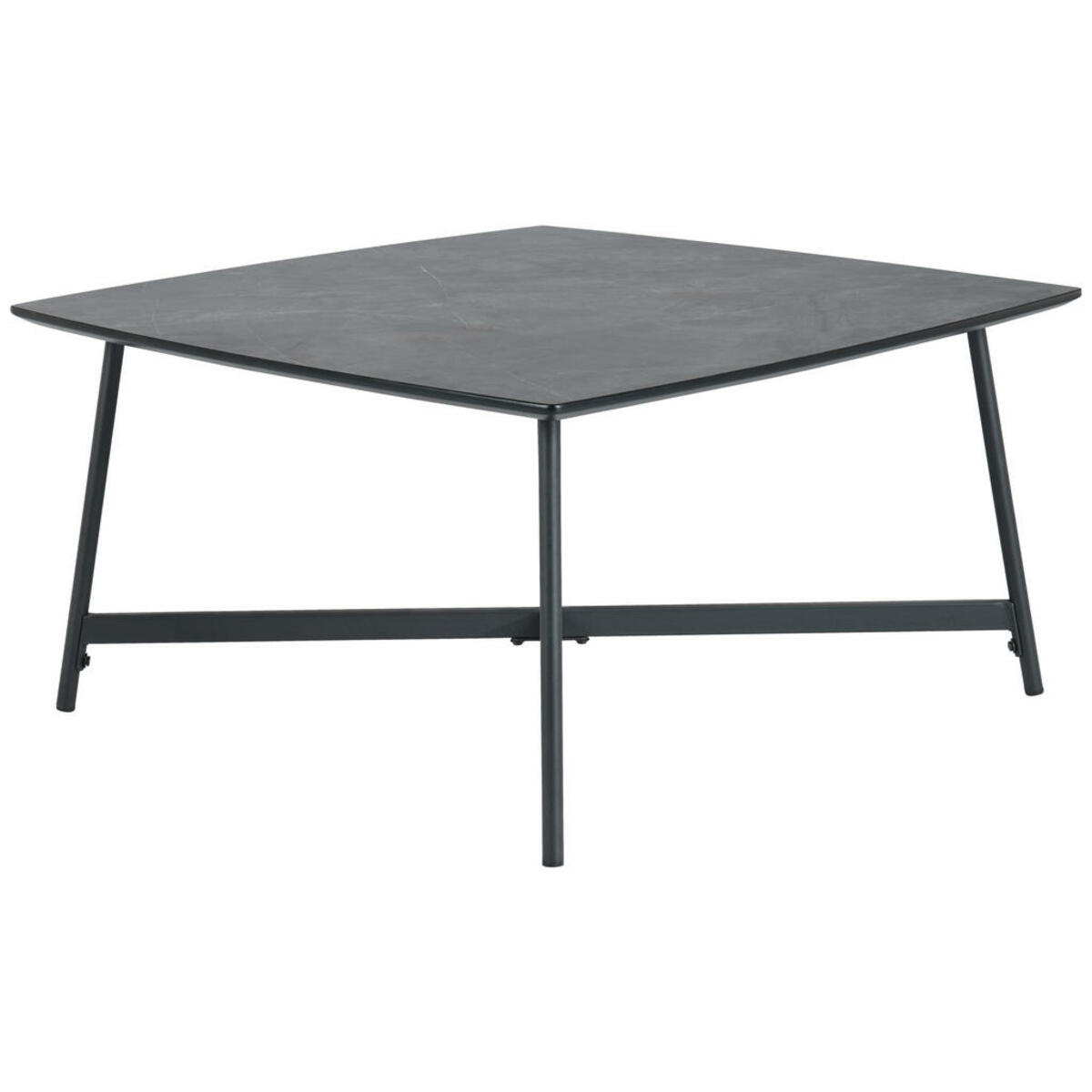 Bild 1 von Mid.you Couchtisch, Grau, Metall, rechteckig, Rundrohr, 80x42x60 cm, Wohnzimmer, Wohnzimmertische, Couchtische