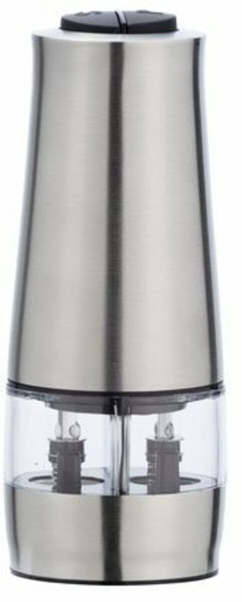 Bild 1 von WENKO Salz-/Pfeffermühle 2in1 elektrisch, mit Licht, Edelstahl