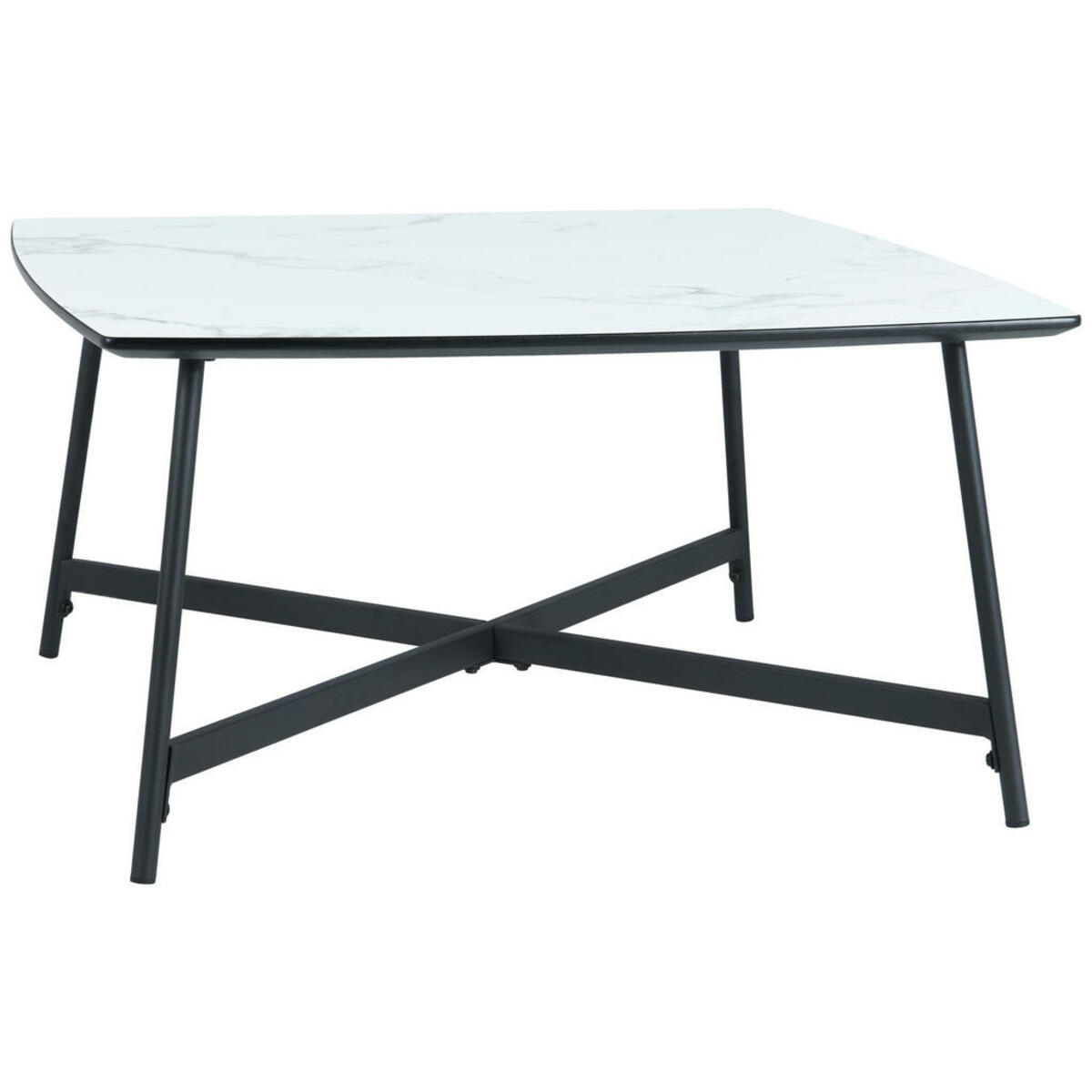 Bild 1 von Mid.you Couchtisch, Weiß, Metall, rechteckig, Rundrohr, 80x42x60 cm, Wohnzimmer, Wohnzimmertische, Couchtische