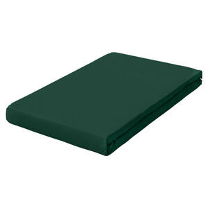 Schlafgut Spannbetttuch Pure, Dunkelgrün, Textil, 140-160 cm, Grüner Punkt, Textiles Vertrauen - Oeko-Tex®, Hohenstein, AZO-frei, Oeko-Tex® Made IN Green, bügelfrei, weich und anschmiegsam, perf