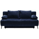 Bild 1 von Ti'me Schlafsofa, Dunkelblau, Textil, 2-Sitzer, Füllung: Hohlfaser,Hohlfaser, 200x90x100 cm, Liegefunktion, Rücken echt, Kinder & Jugendmöbel, Jugendmöbel, Jugendsofas