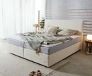 Bild 1 von Boxspringbett Dream-Well Plüsch-Cord Beige 180x200 cm TFK-Matratze Visco-Topper